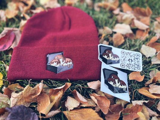 Burgundy Beanie